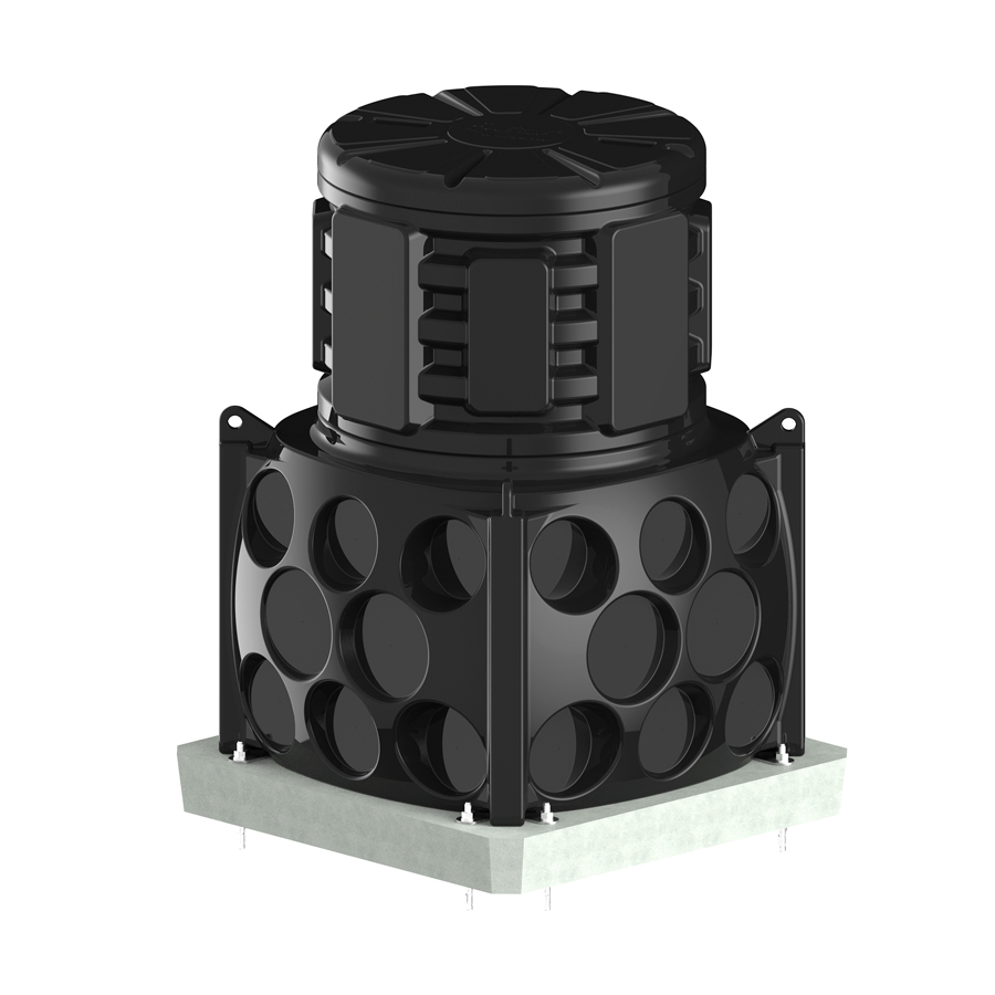 Колодец Ruwel КН 1000 H1300 с крышкой D 780 мм с кабельными стойками